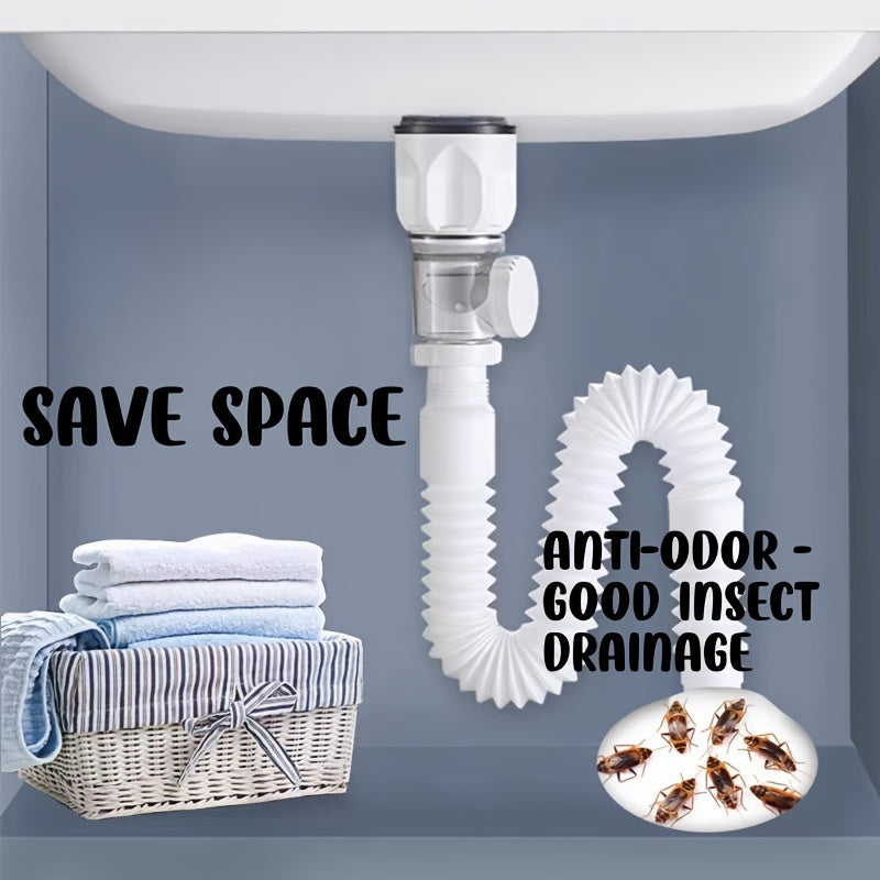 Universal drenaj quvuri to'plami qora oq ABS egiluvchan hidni yutuvchi oson o'rnatiladi