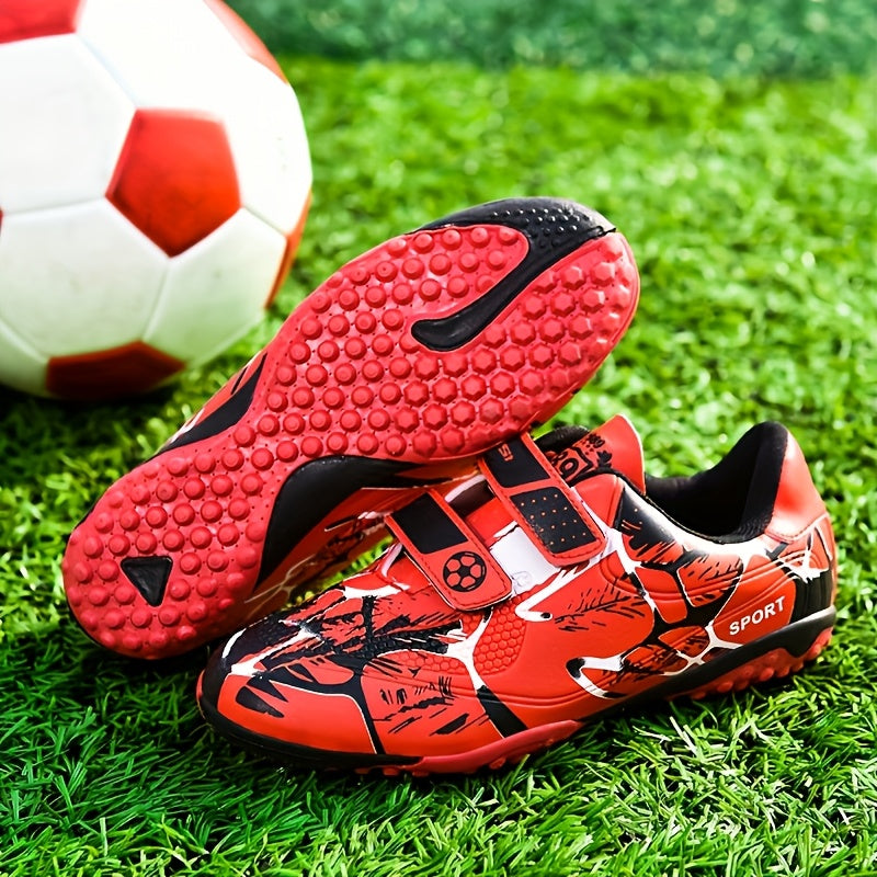 Zapatos de fútbol para niños ligeros antideslizantes para entrenamiento deportivo, ideales para niños y niñas