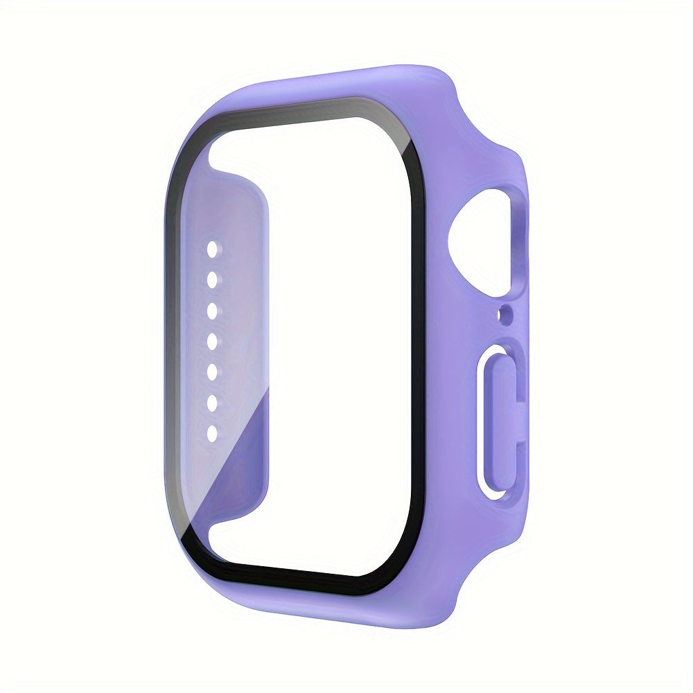 Tempered Glass Screen Protector Case for iWatch Series 4 5 6 7 8 9 10 SE 40mm 44mm 45mm 46mm Hard PC Bumper Scratch Resistant