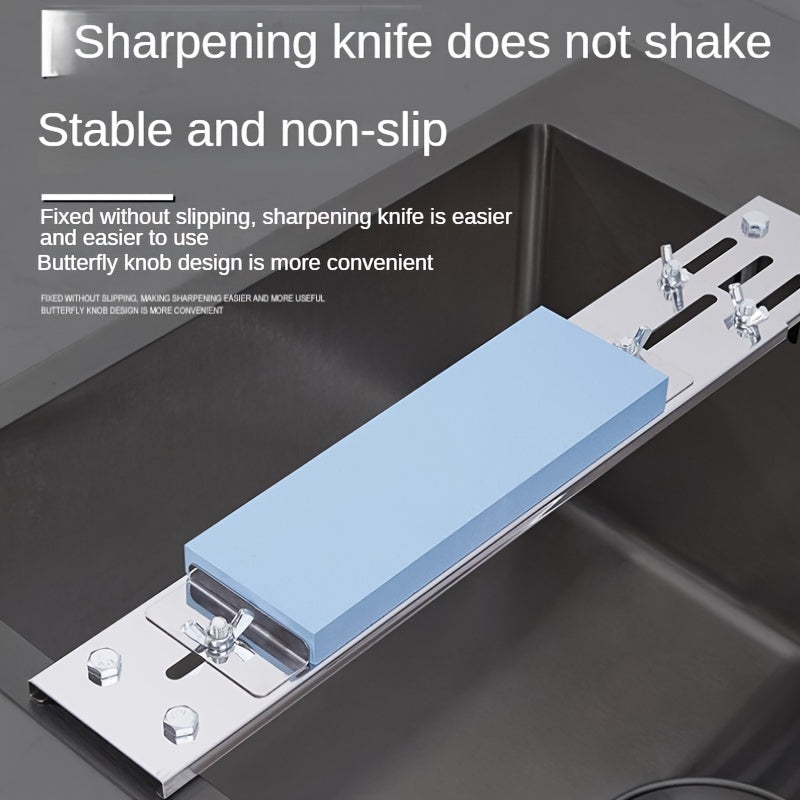Home Grindstone Rack for Chef Knife, Adjustable Anti-Slip Tool Stand
