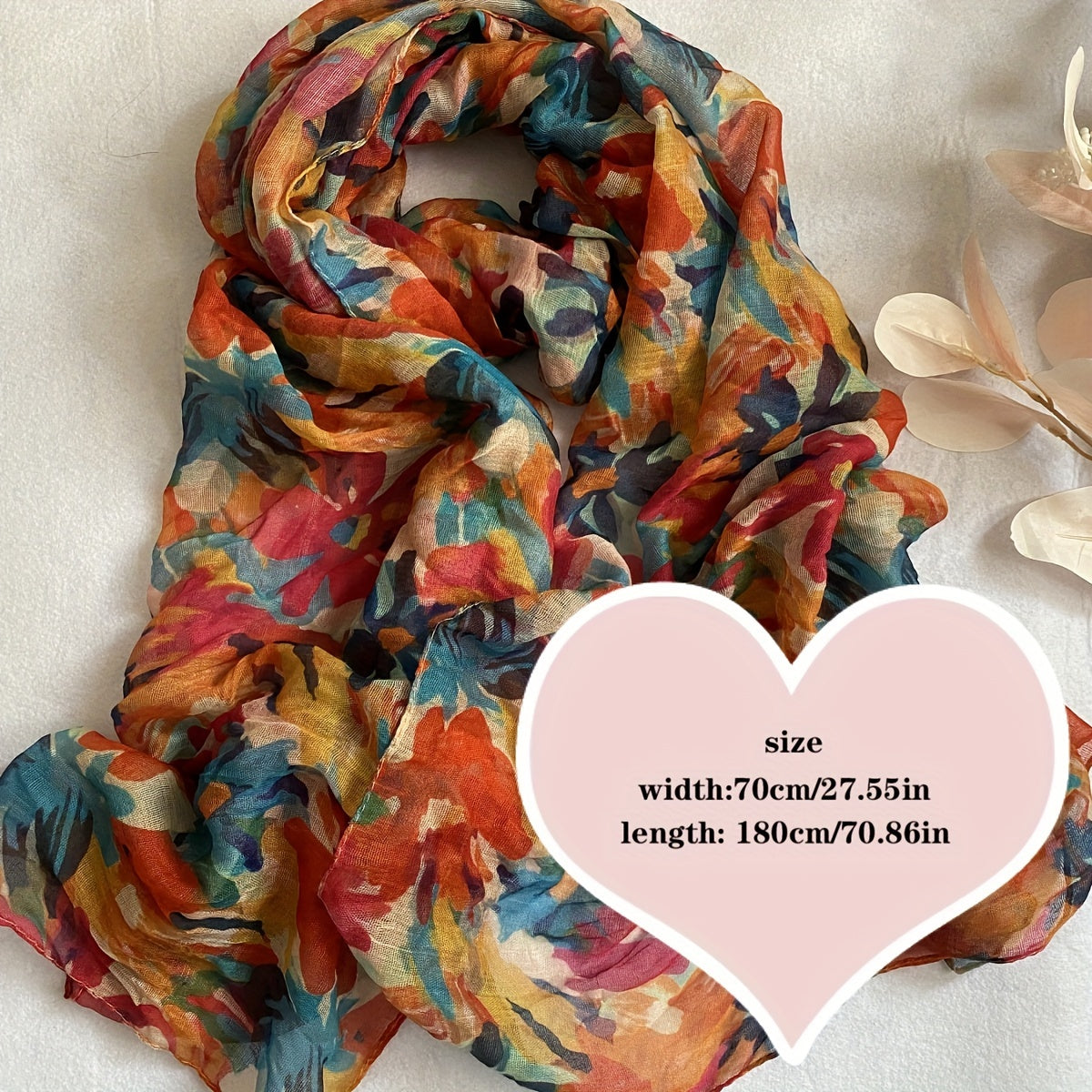 Lightweight Yarn Scarf for Women, Autumn Shawl Wrap, Elegant Layering Accessory