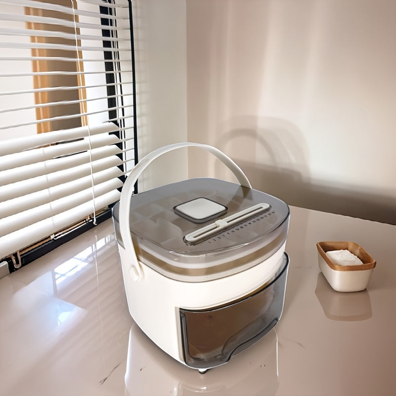 Portable Double-Layer Ice Cube Tray with 48 Slots, 2 Colors, Shovel