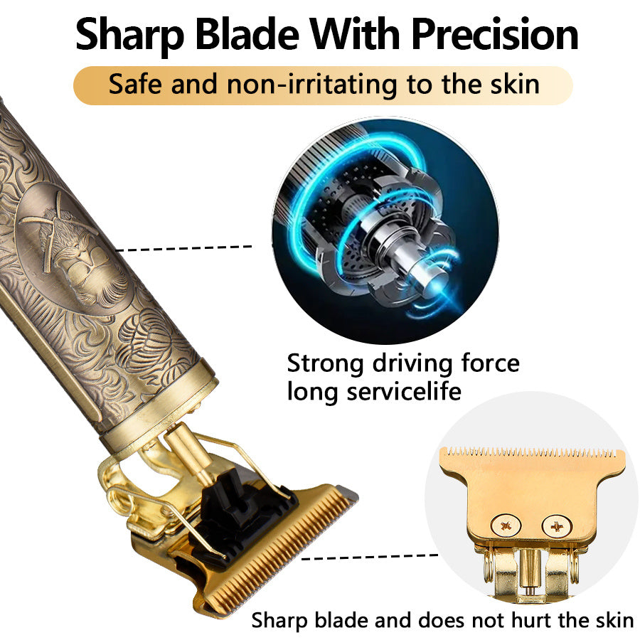 Электрический триммер и машинка для стрижки волос для мужчин, аккумуляторный, беспроводной, профессиональный уход