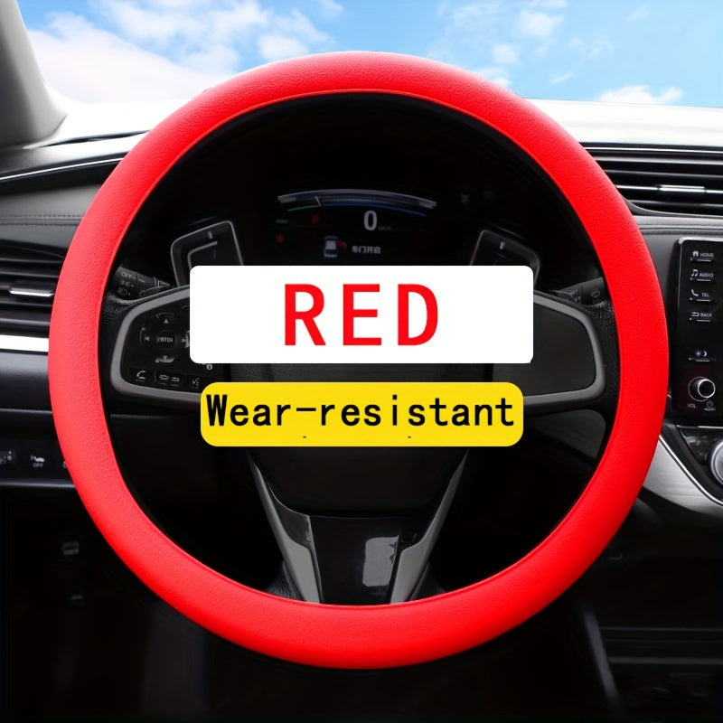 Universal Silicone Steering Wheel Cover Non-Slip Durable Colors