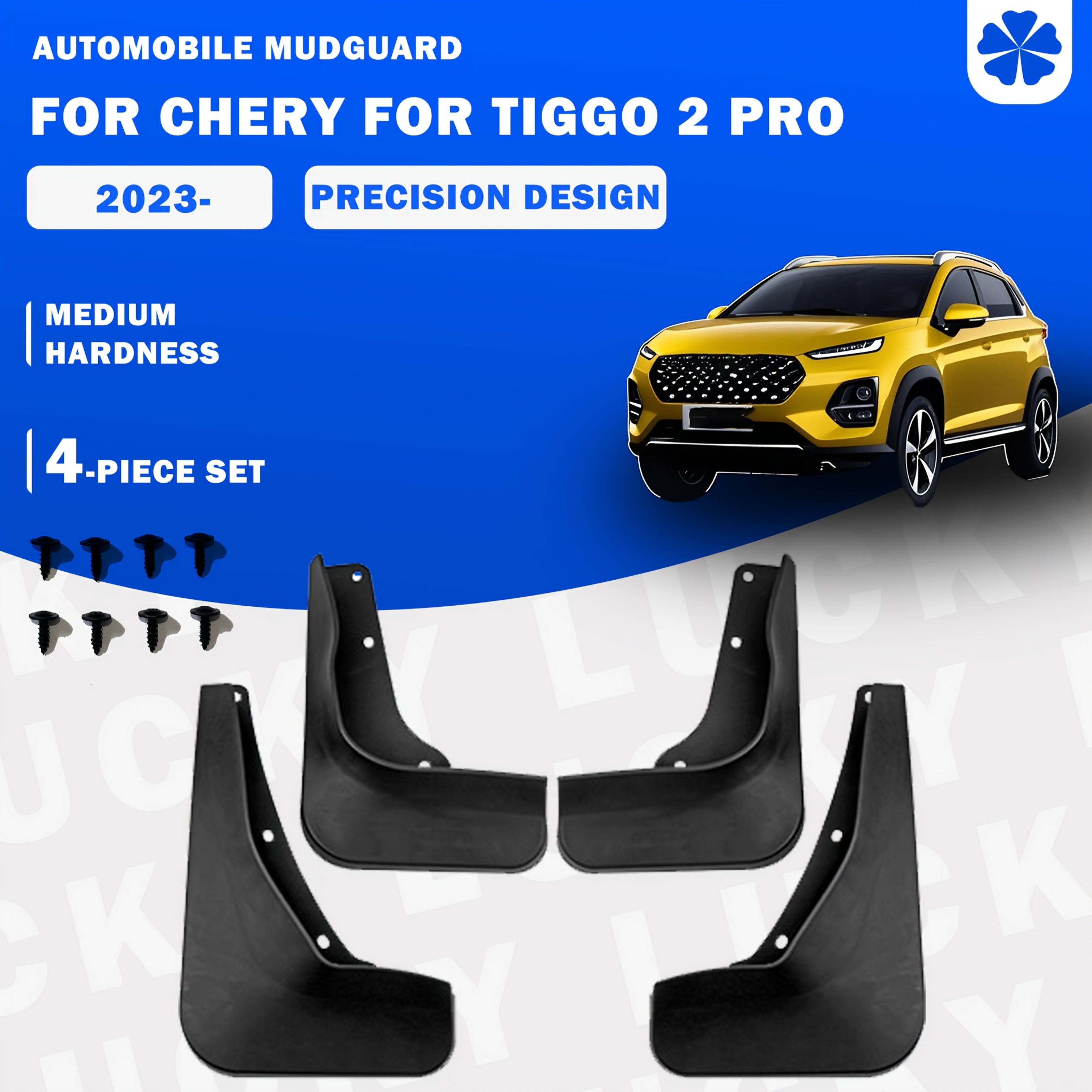 Juego de 4 guardabarros de barro negros para SUV compacto 2023, delantero y trasero