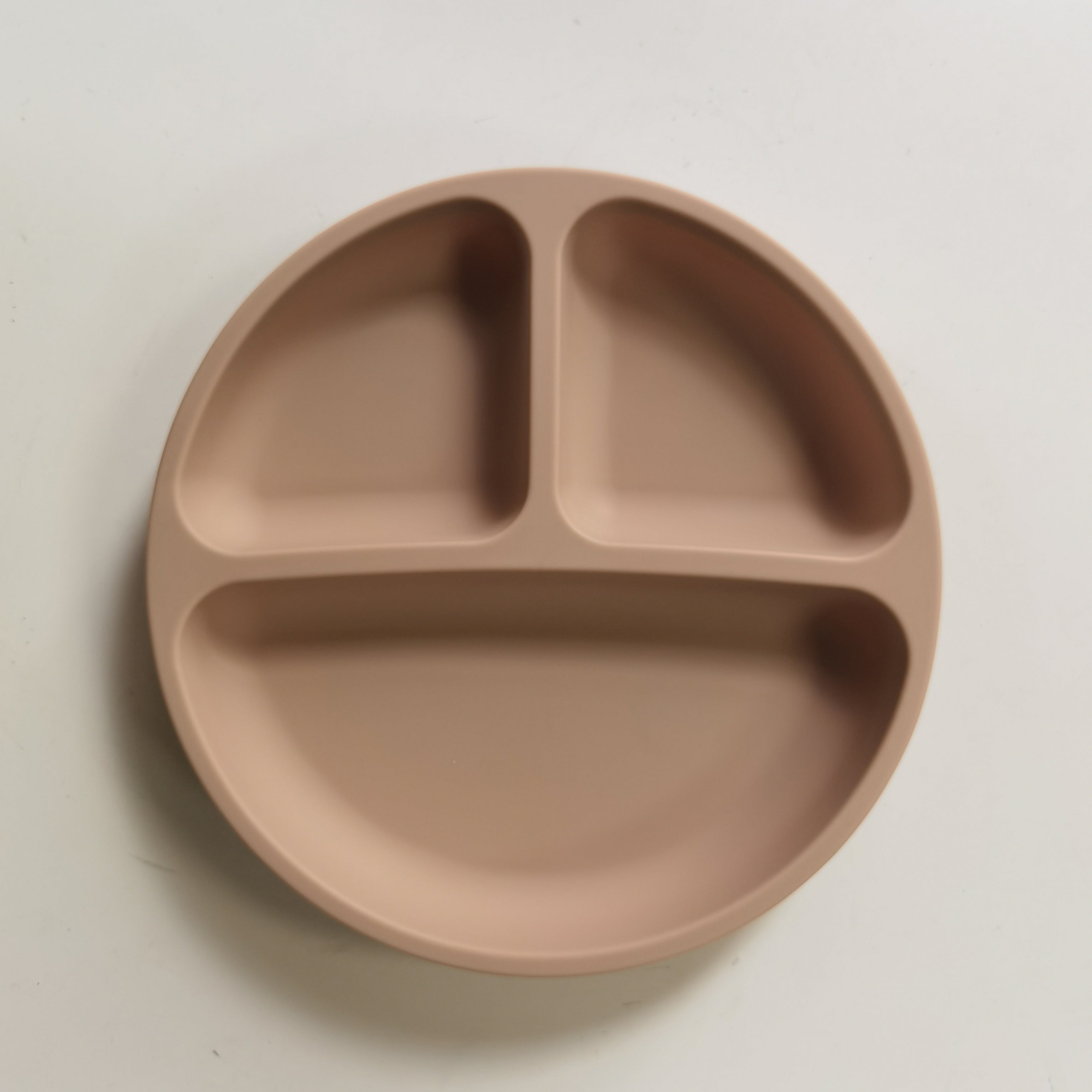 Baby Silicone Suction Plate with Divided Design and Lid for Babies Dinner