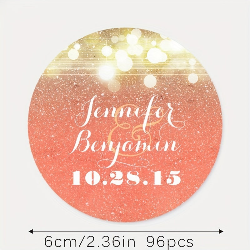 Wedding Stickers Personalized Welcome Thank You Labels for Favors and Bags