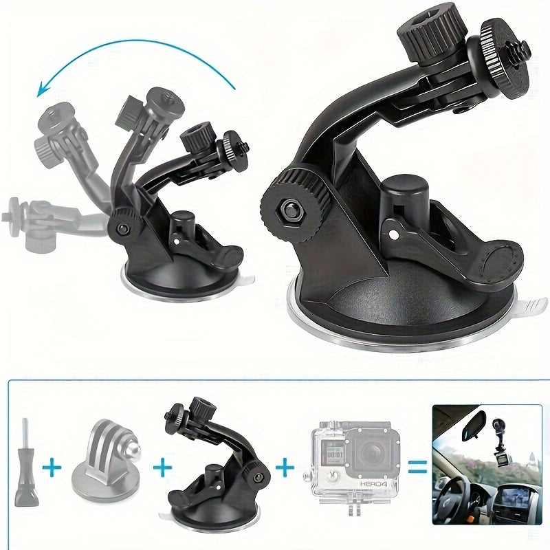 Комплект аксессуаров для экшн-камеры 20-в-1: крепления, скобы, ремни, батареи, кабель для зарядки