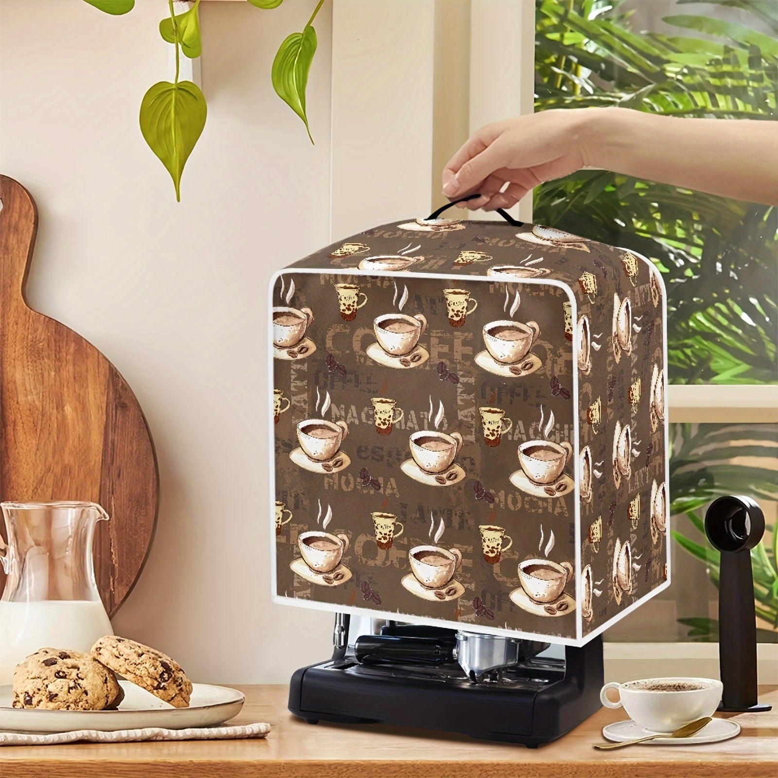 Coffee Machine and Stand Mixer Appliance Cover with Cartoon Prints