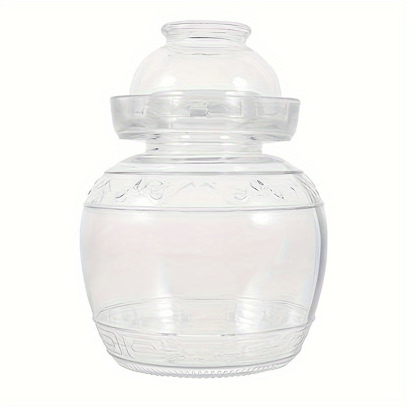 Glass Fermentation Jar with Wide Mouth and Sealable Lid for Sauerkraut and Kimchi