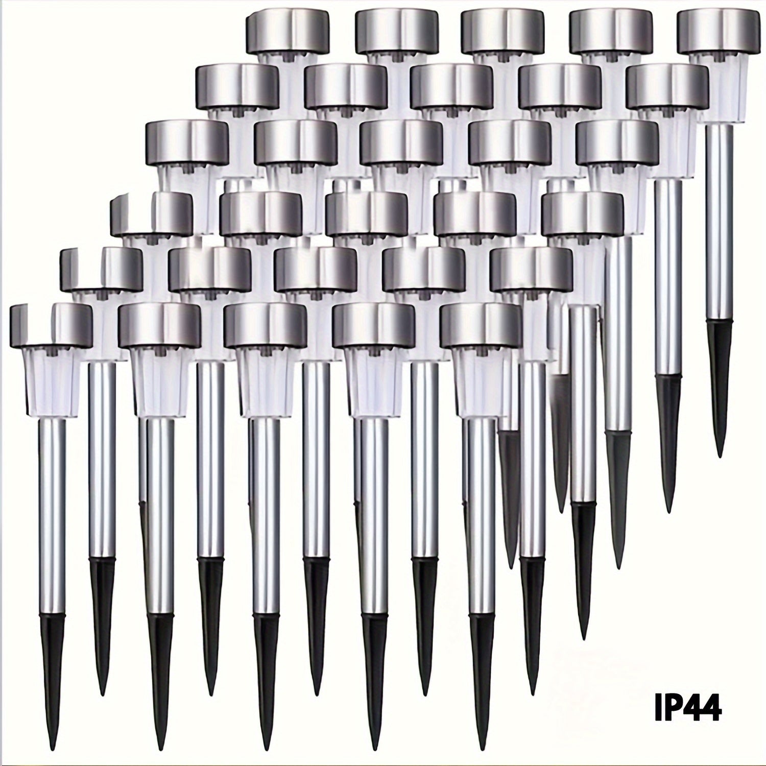 Solar Outdoor Solar Lights Path Garden Lawn Driveway Deck Yard Waterproof Stainless Steel 8 10 12 Pack