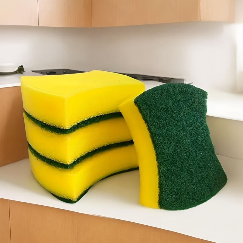 24 ta tozalash gubkasi, kuchli dog'larni olib tashlash va antibakterial xususiyatlar bilan, oson qoldiqsiz tozalash, oshxona, hammom va uy tozalash uchun ideal