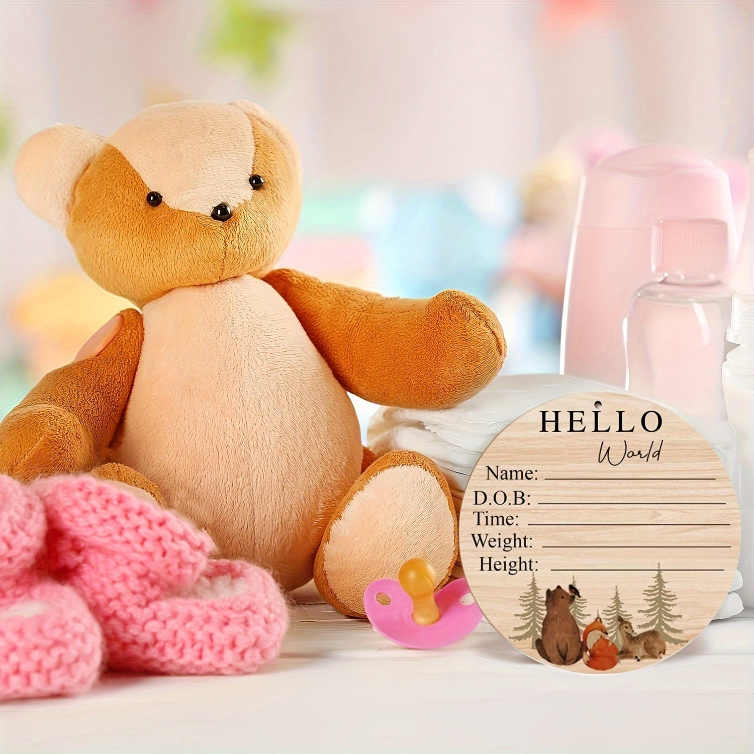 Baby Announcement Signs Personalized Birth Announcement for Newborn Hospital Welcome Sign