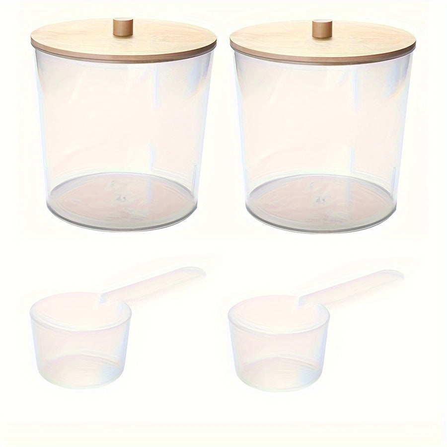 Bohemian Laundry Detergent Pod Organizer with Spoon for Powder and Liquid Storage