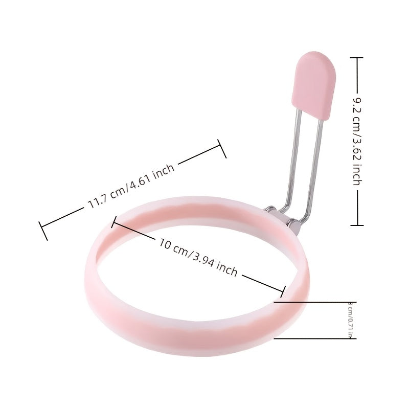 Durable Silicone Egg Ring Non-Stick Leak-Proof Pancake and Breakfast Sandwich Maker