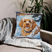 Pet Blanket 45.72x45.72 cm Soft Polyester Doodle Design for Living Room Sofa Bedroom