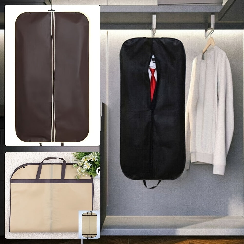 Foldable Garment Cover for Bedroom Closet Moisture-Proof Suit Bag Non-Woven Fabric