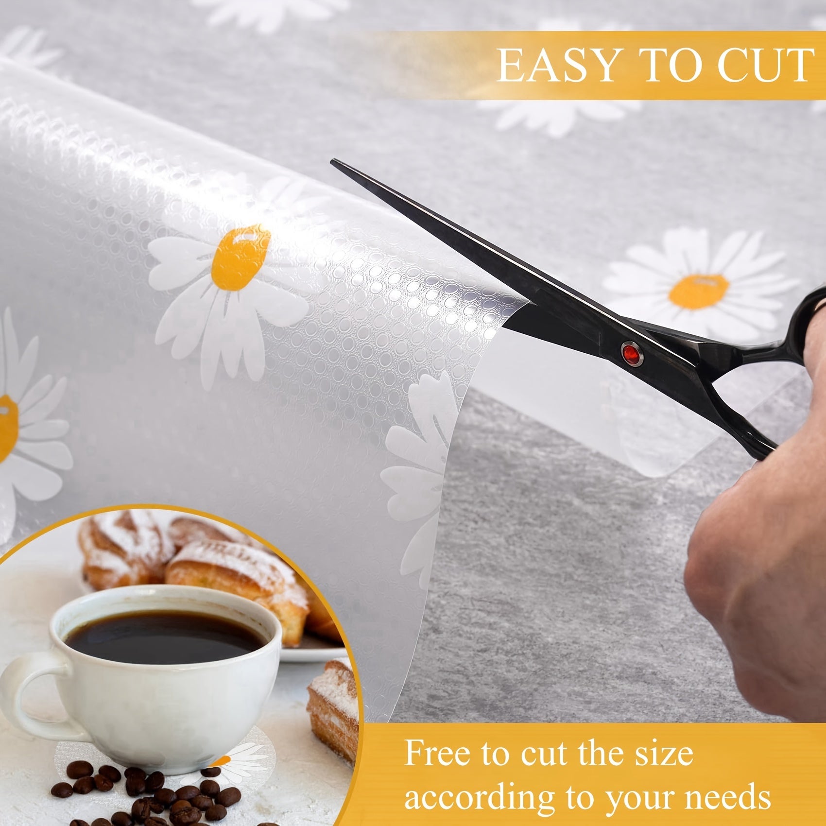 Vinyl Shelf Liner Non-Slip Waterproof for Drawers Cabinets Refrigerator Tables