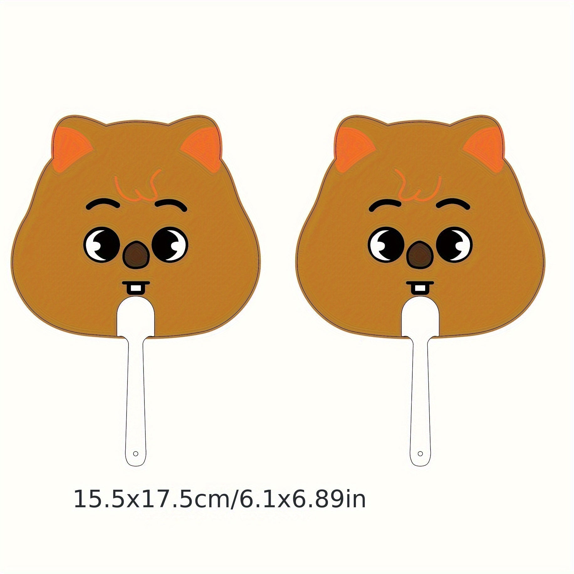 Mini Plastic Handheld Fan 15.49x17.27cm Portable Personal Cooling Gift for Events