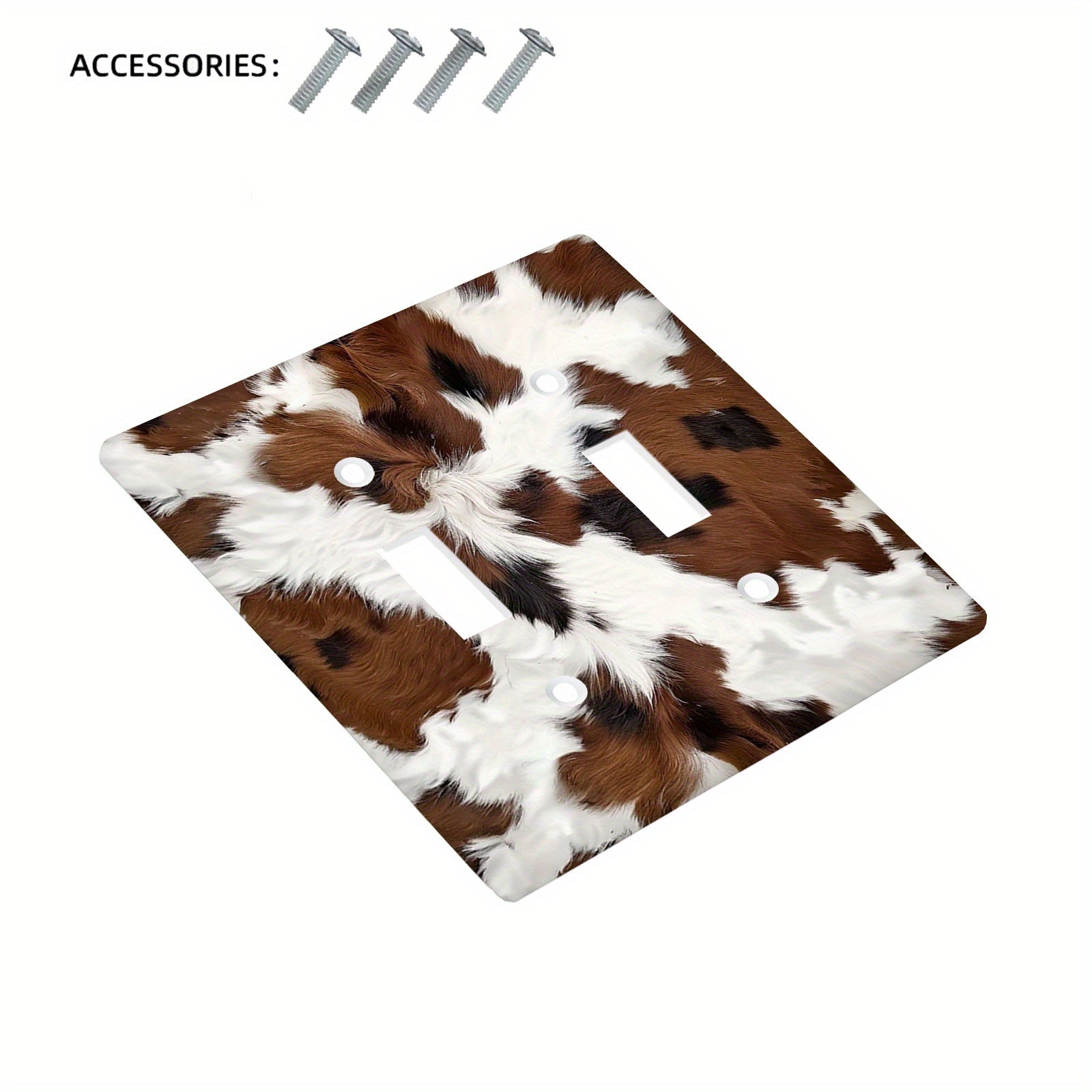 Cow Print Wall Decor Made of Unbreakable Polycarbonate for Bedrooms and Kitchens