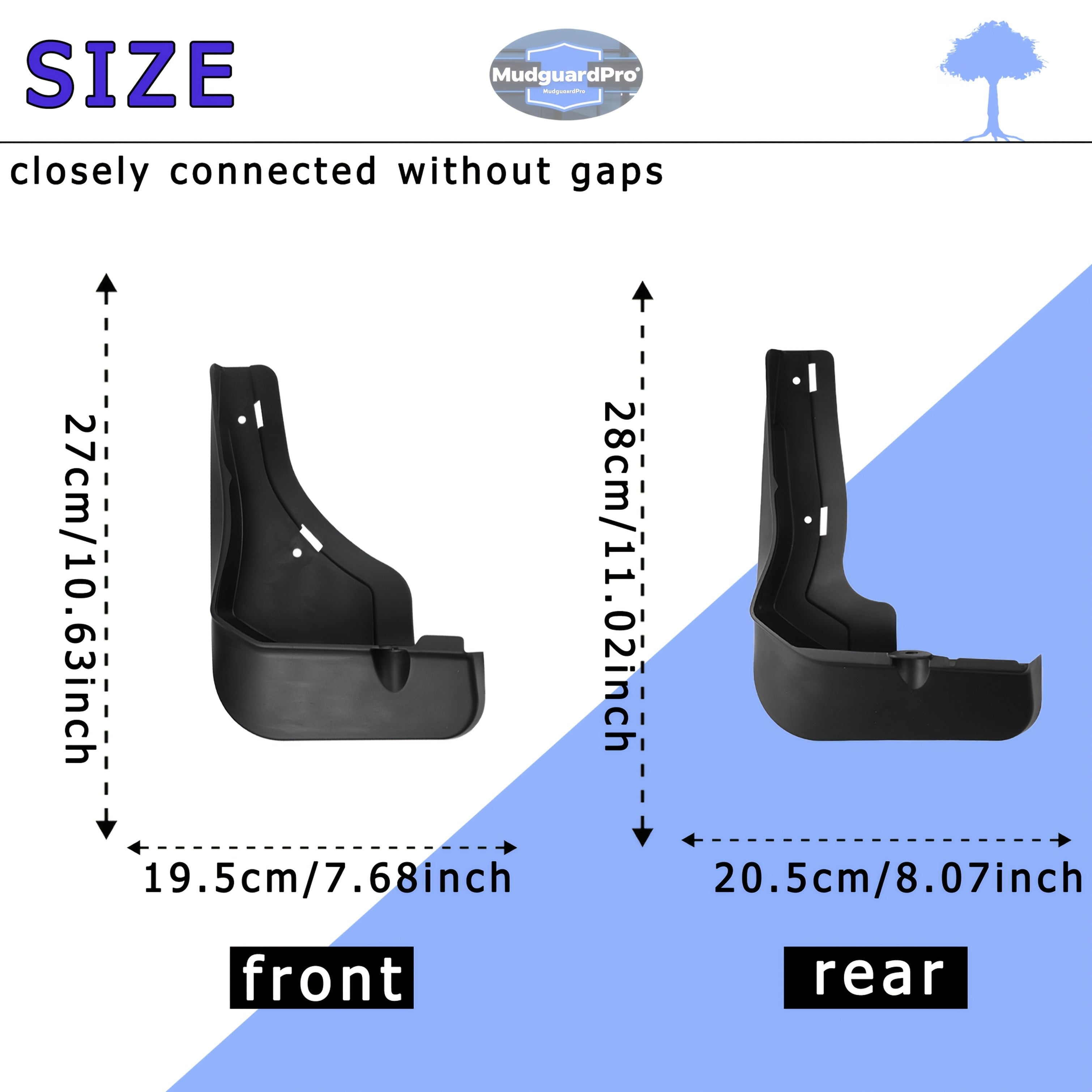 4 dona avtomobil shlangi plastik old tomon shlangi himoyasi barcha ob-havo sharoitlariga mos