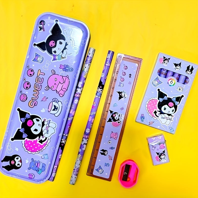 Sanrio My Melody va Kuromi Bolalar Kanstaklari Sovg'a To'plami: 12 dona plastik qoidali va o'chirgichni o'z ichiga oladi. Tug'ilgan kunlar, partiya sovg'alari, maktab ta'minoti va mukofotlar uchun ideal. Kollej qoidali, tuklar yo'q.