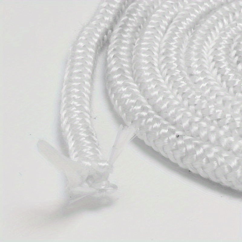 High-Temperature Resistant Fiberglass Fireplace Seal Rope 14mm x 2m White Gasket for Wood Stove Doors