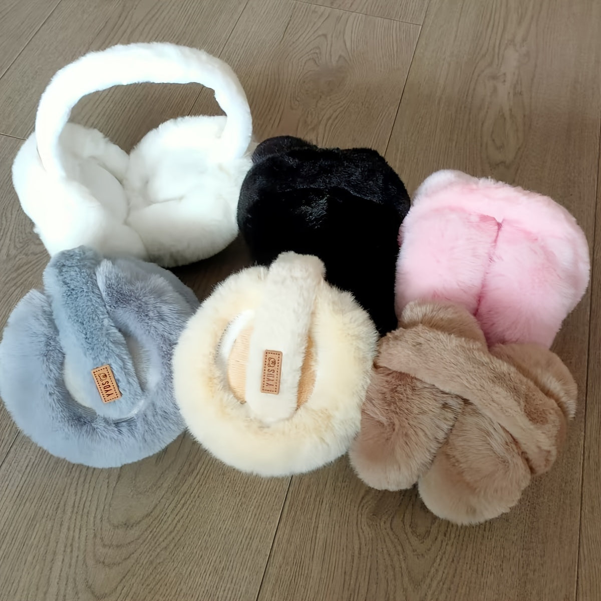 Unisex Faux Fur Earmuffs for Winter Outdoor Warmth, Cozy Stretch Polyester