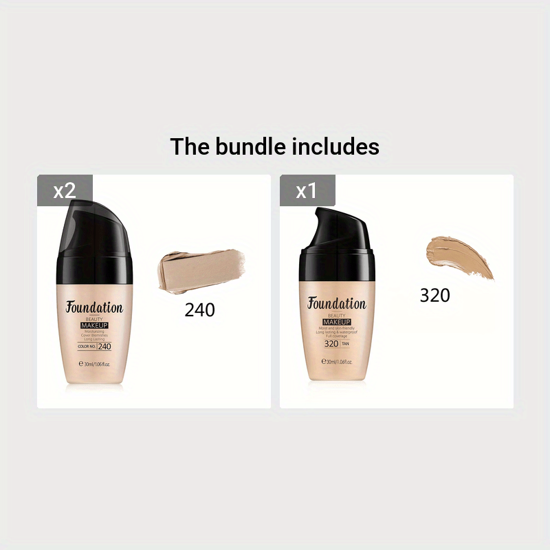 Women Liquid Foundation Moisturizing Concealer 30ml Multiple Colors