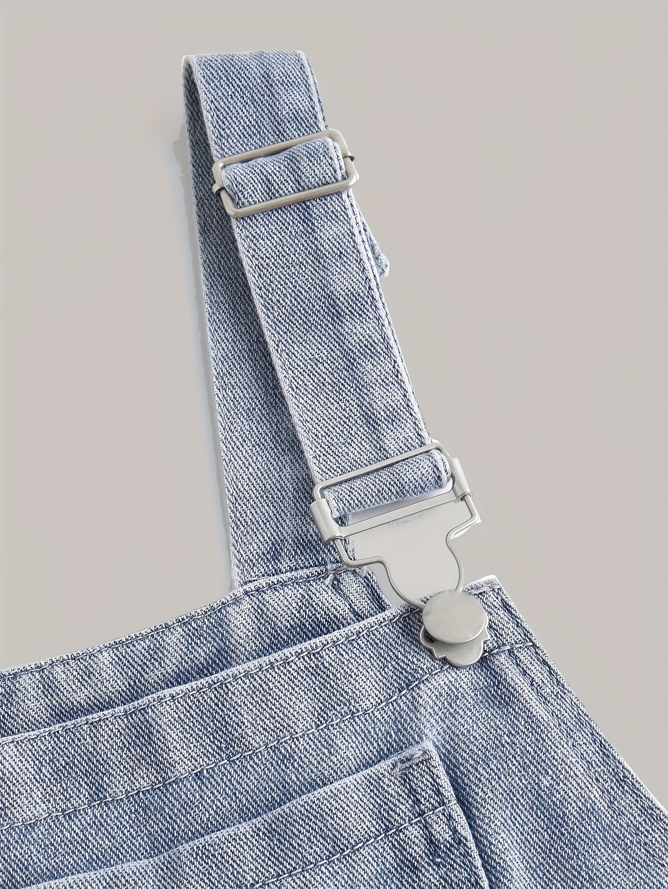 Джинсовый комбинезон с широкими штанинами для девочек с нашивкой в виде звезды и длинной длиной