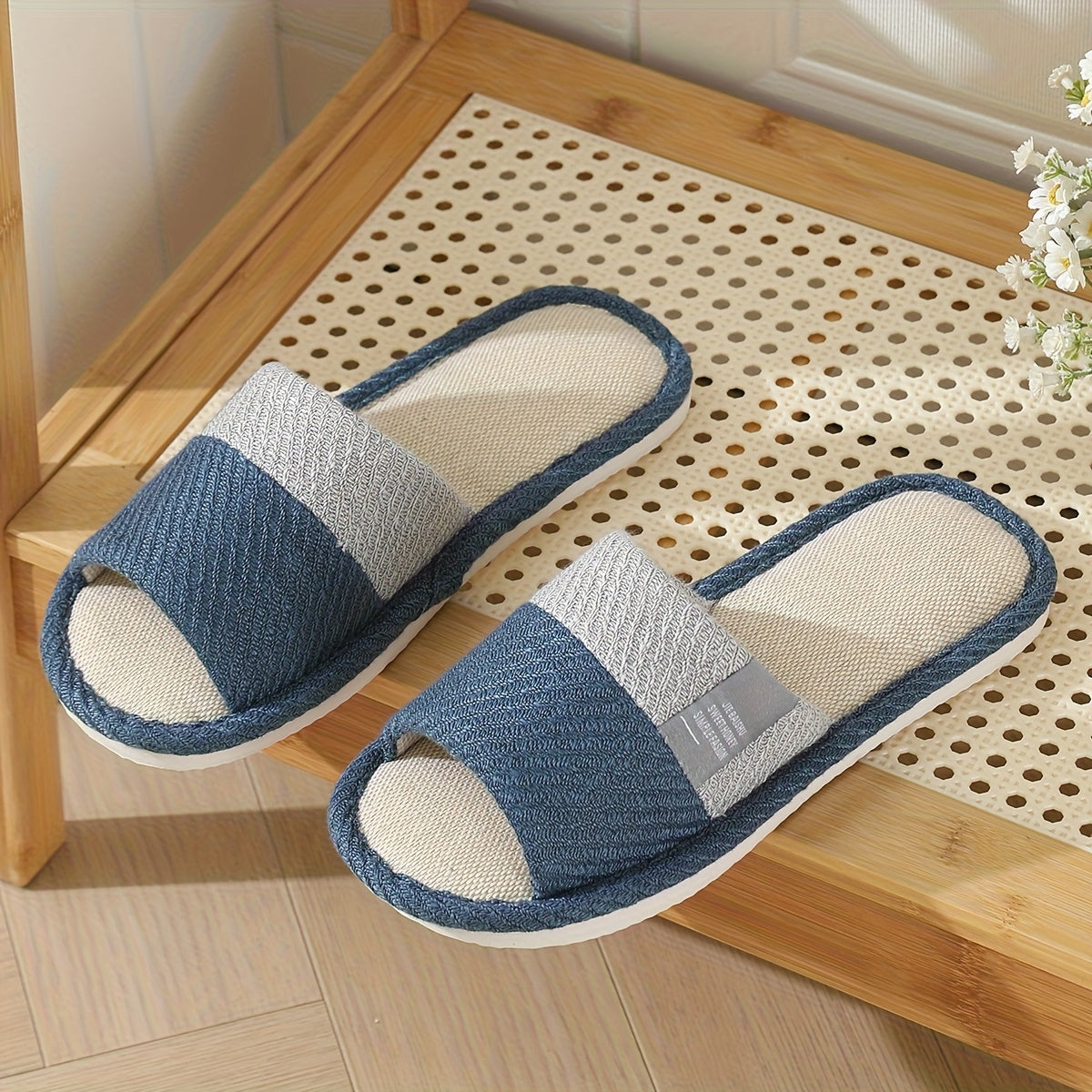 Women's Open-Toe Indoor Slippers Comfortable Home Footwear