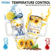 Elephant Stainless Steel Tumbler 40oz Insulated Travel Mug for Gifts Outdoor Camping