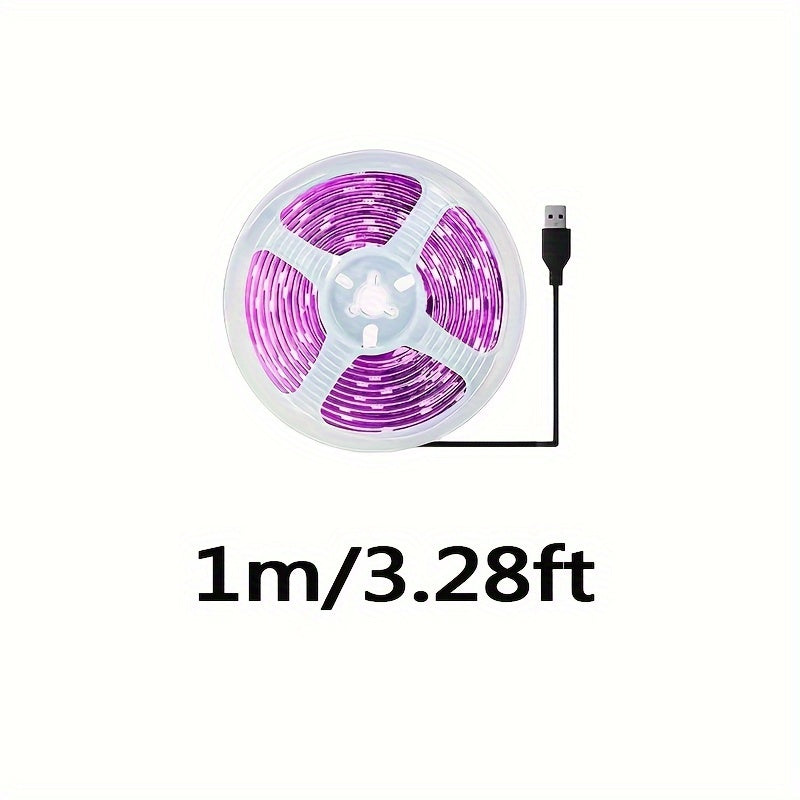 Ichki bog'dorchilik uchun USB quvvatlangan LED chiroq lentasi, o'sishni rag'batlantiradi va gullash davrini uzaytiradi, turli xil o'simliklar uchun ideal.