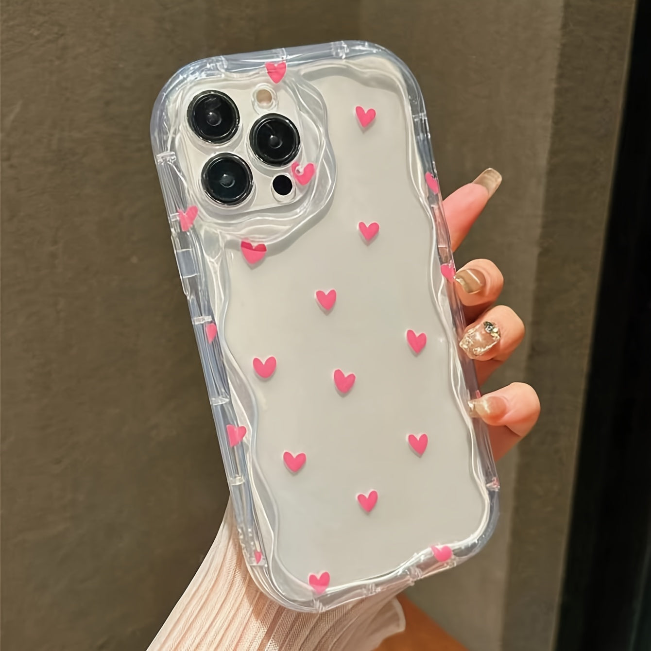 Pink TPU Phone Case for Apple Phones Colorful Anti-Fall Cover