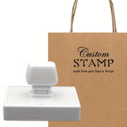 Large Custom Business Stamp with Logo and Black Ink for Office and Small Business Use