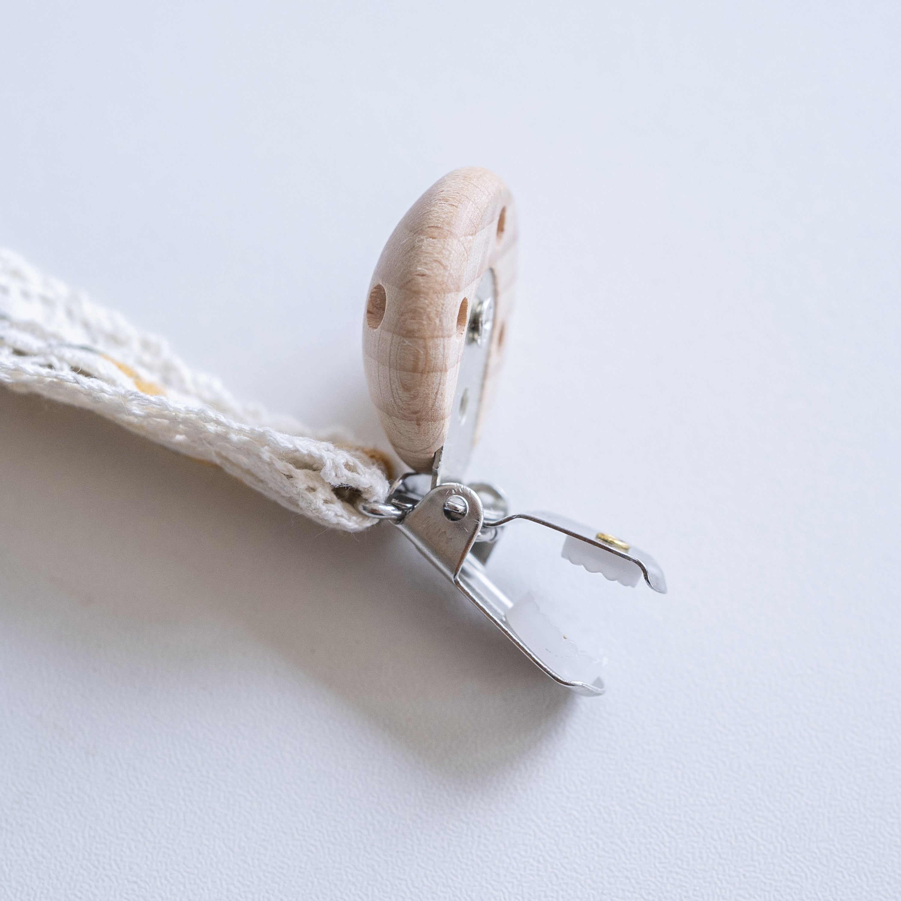 Baby Cotton Pacifier Clip Chain BPA-Free Teether Holder Toddler Teething Toy