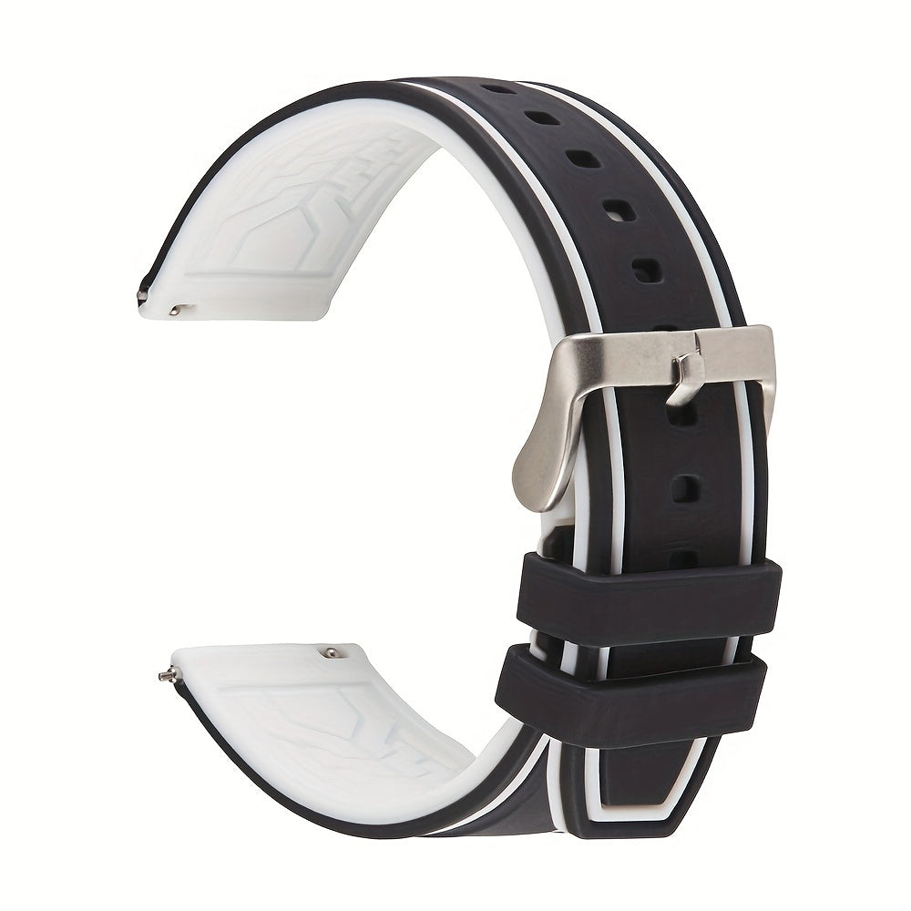 Quick Release Soft Silicone Watch Band 20mm 22mm 24mm Replacement Strap
