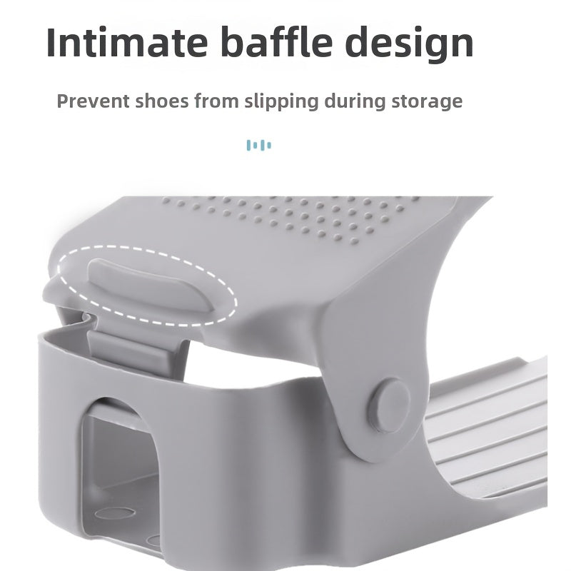 Double-Fold Shoe Rack with Removable Dividers Multi-Layer Storage Organizer