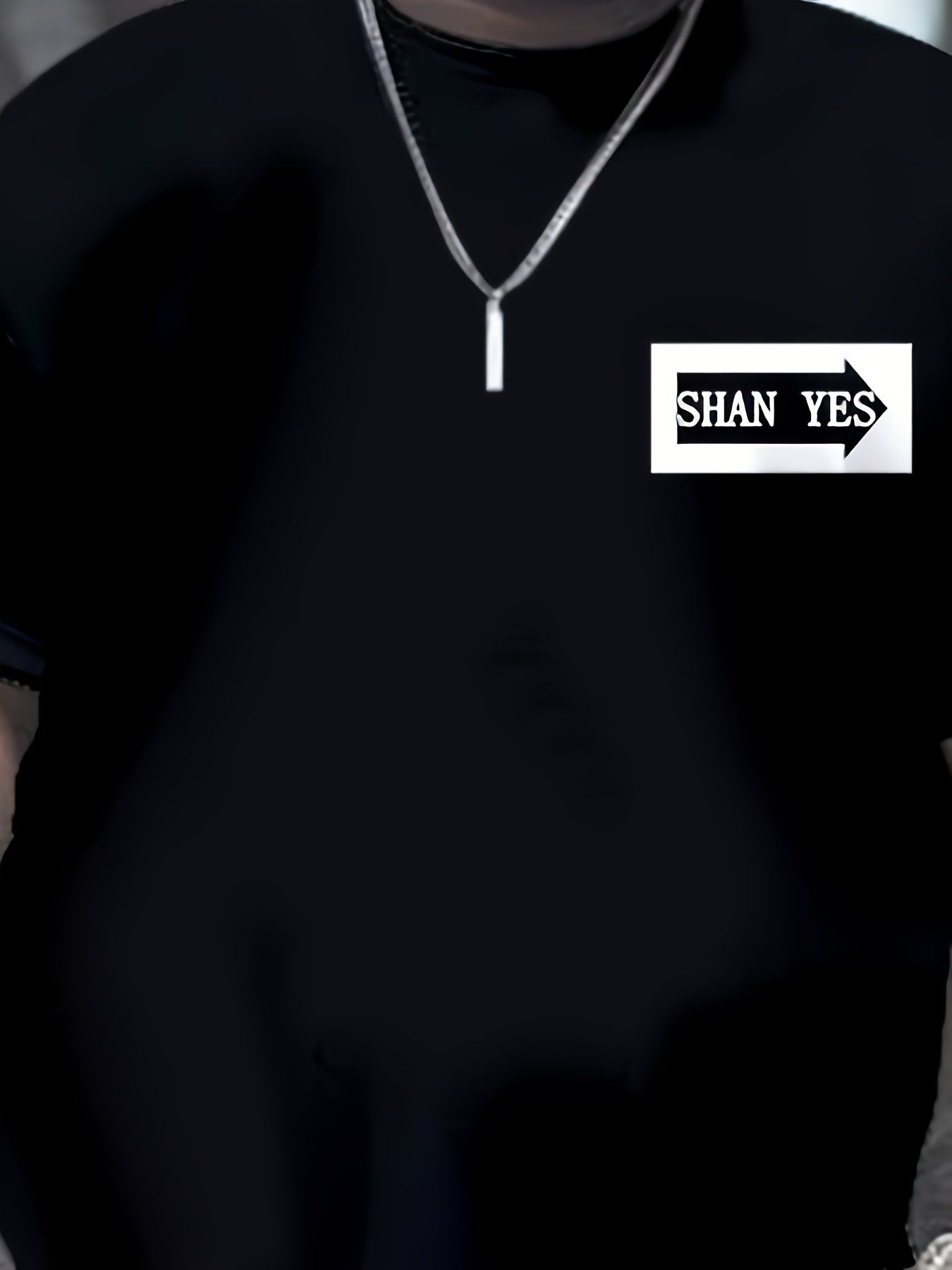 Мужская футболка с круглым вырезом, увеличенного размера, черная, с 3D-печатью, из полиэстера и спандекса