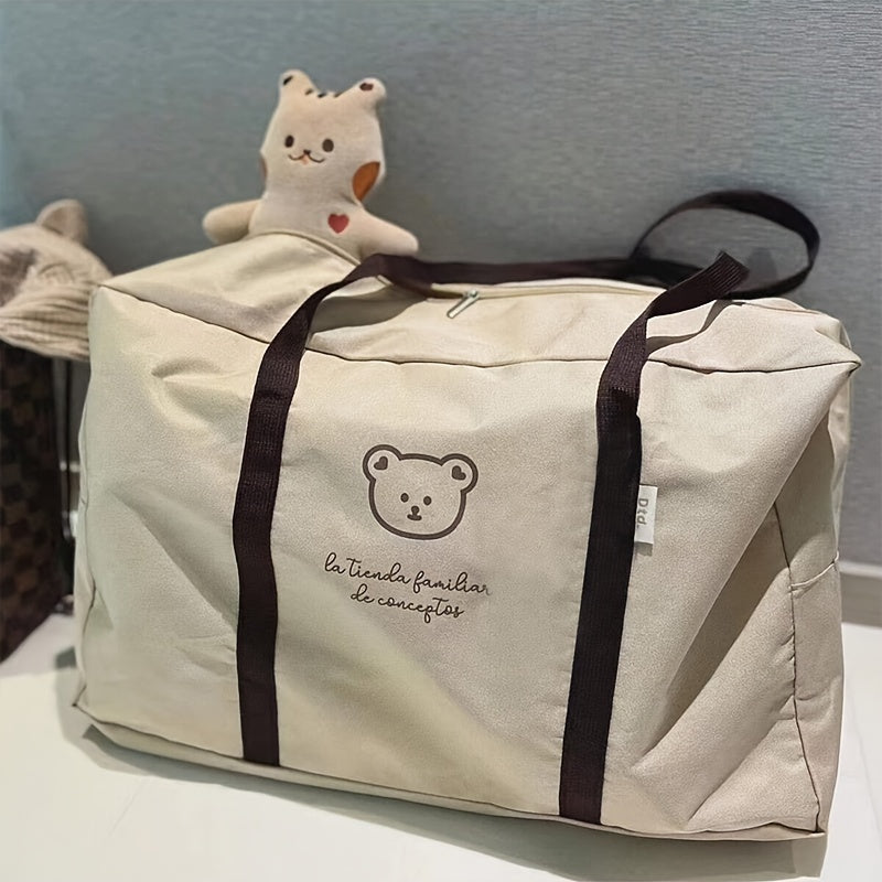 Keng Maternity Pampers Sumkasi Zamonaviy Khaki Rangida - Mustahkam Matodan Yasalgan, Sayohat Uchun Zaruriy Buyumlar Uchun Ideal, Shuningdek, Qo'l Sumkasi Sifatida Ham Foydalanish Mumkin