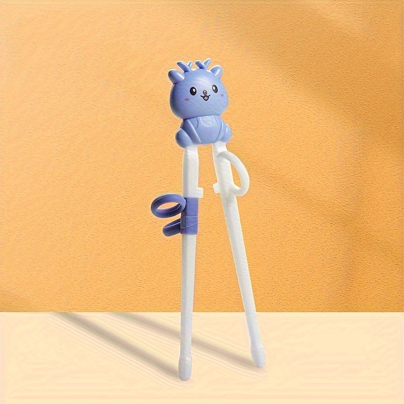 Cartoon Animal Training Chopsticks Non-Slip Durable Grip for Beginners Kitchen Utensil