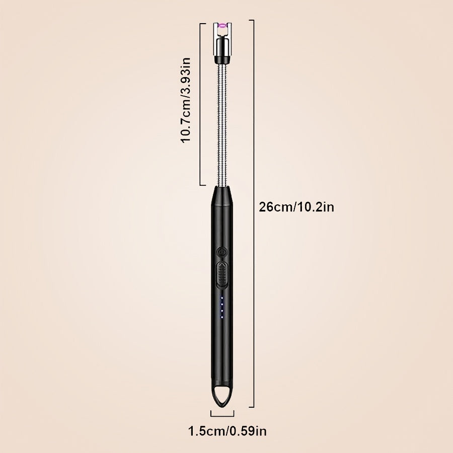 Kompakt USB qayta tiklanadigan chiroq, shamlar va tabiatda yurish uchun alyuminiy korpus bilan