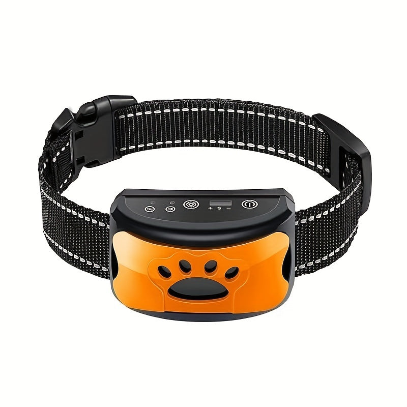 Rechargeable Dog Bark Collar with Vibration Training Mode and Adjustable Sensitivity