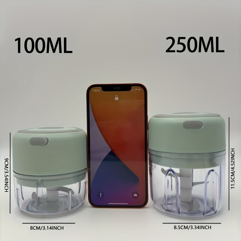 USB Rechargeable Mini Food Processor with Powerful Blender and Easy-Clean Design
