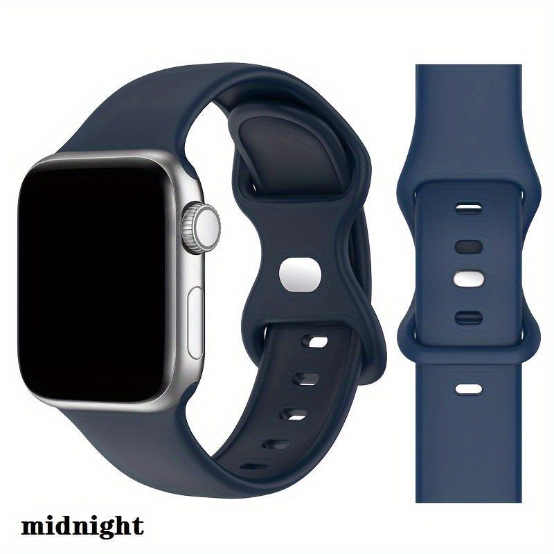 Silicone Sports Watch Strap for Men Women Compatible with Apple Watch Series 2 3 4 5 6 7 8 Ultra SE 38mm 40mm 41mm 42mm 44mm 45mm 49mm