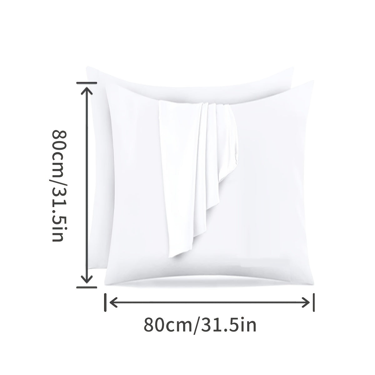 Waterproof Twill Weave Pillowcase with Velvet Touch, Stain-Resistant, 60 Thread Count