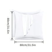 Waterproof Twill Weave Pillowcase with Velvet Touch, Stain-Resistant, 60 Thread Count