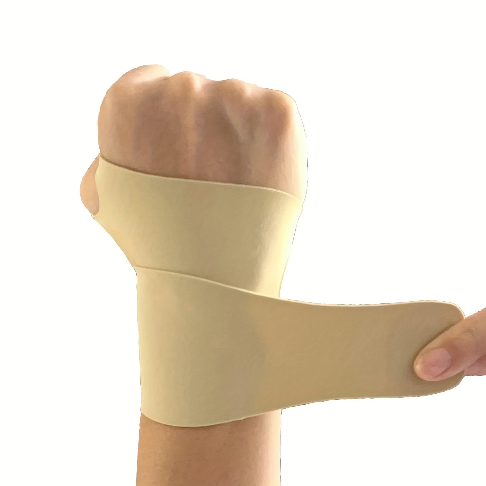 Unisex Polyester Elastic Wrist Support for Sports Fitness and Training