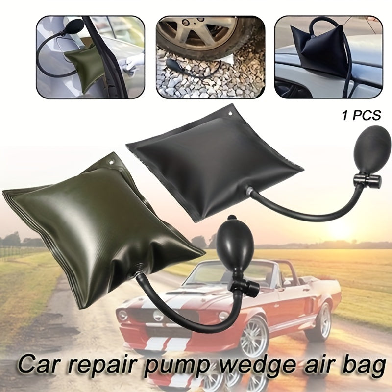Inflatable Car Escape Tool TPU Air Pump Door Opener Emergency Unlock Kit