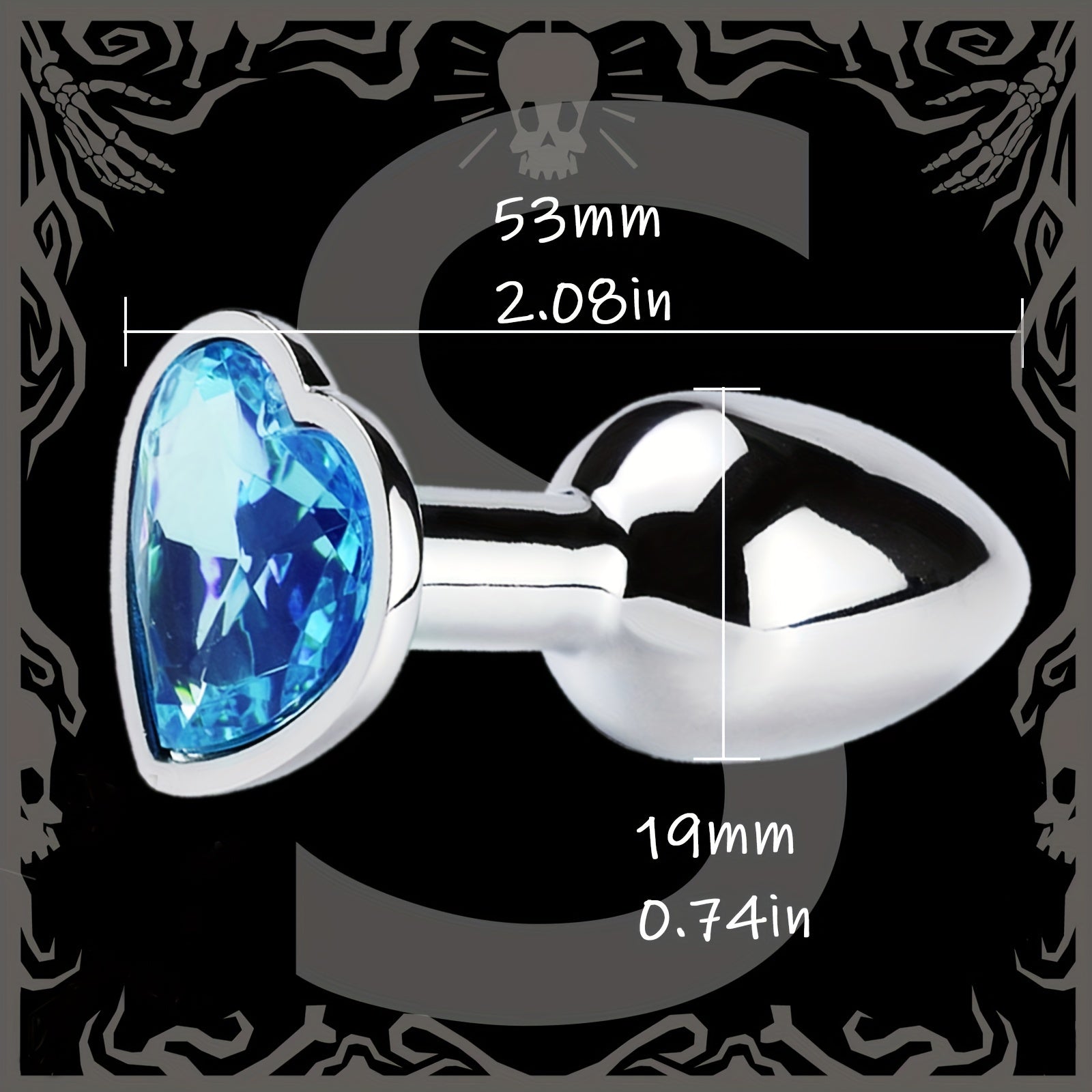 Adult Female Male Couple Stainless Steel Anal Plug with Rose Gem Beads